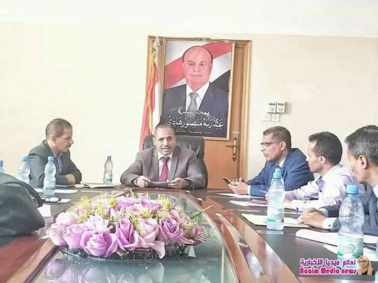 وكيل اول المحافظة يلتقي مدراء عموم المعاهد التعليمية والفنية والمهنية والصناعية بالمحافظة