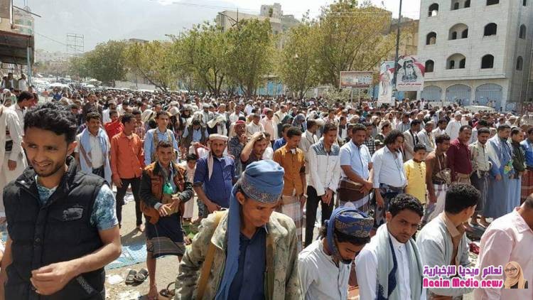 تعز مسيرة حاشدة تدعوا للاصطفاف الشعبي ودعم الامن والجيش