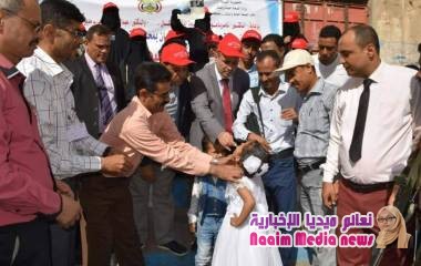 وكيل أول المحافظة يدشن الحملة الطارئة للتطعيم ضد وباء الكوليرا