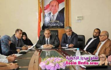 وكيل اول المحافظة يرأس إجتماع لمدراء المكاتب التنفيذية بالمحافظة