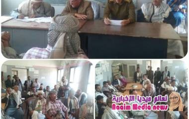 إجتماع موسع بوجهاء وأعيان  وعدول مديرية صبر الموادم يناقش الأوضاع الأمنية ويقر منع إطلاق النار في الأعراس     