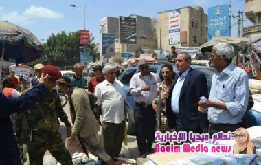 بعد ازالة العشوائيات من المركزي وسط المدينة وكيل اول محافظة تعز يطلع على عملية استئناف اعمال التوسعة في المركزي شارع جمال بعد اعادة تأهيله 