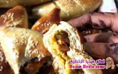 فطائر_خفيفة_وهشة_وخفيفه_محشيه_نقانق_وجبنة