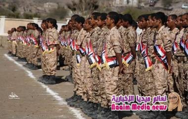 تعز : تخريج دفعة جديدة من منتسبي الجيش الوطني في اللواء 17 مشاة