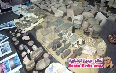 قيادات حوثية تسطوا على الاف القطع_الاثرية يعود تاريخها الى العصور القديمة