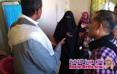 نزول ميداني لمدير عام المديرية وفريق الاستجابة الطارئة الى قرية المحشاء بعزلة بني عيسى.