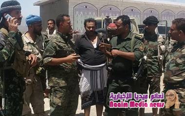 مدير عام امن وشرطة محافظة  الضالع يقوم بزيارة مفاجئة الى قسم شرطة الفاخر 