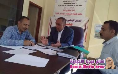 المكتب التنفيذي لمديرية ماوية يعقد إجتماعه الدوري لمنافشة خطة الإستجابة الطارئة