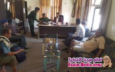 مساعد مدير عام شرطة تعز لشؤون الأمن يزور البحث الجنائي .