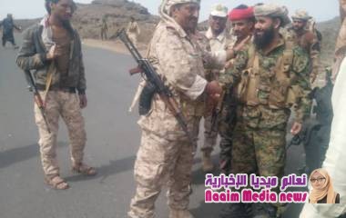 قائد قوات الامن الخاصة فرع الضالع  يزور جبهتي مريس والعود ويتوعد المليشيات 