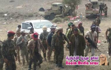 قائد قوات الامن الخاصة بالضالع يستقبل قيادي كبير في قوات العمالقة   بالساحل الغربي ويزورا جبهات القتال 