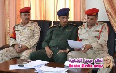 مدير عام شرطة محافظة تعز يلتقي بقائد الشرطة العسكرية ويناقشون القضايا الأمنية  