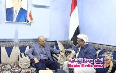 وزير الداخلية يلتقي محافظ تعز لمناقشة مستجدات الأوضاع الأمنية وسير المعارك في المحافظة