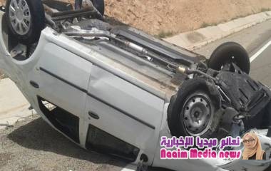 حادث انقلاب سياره