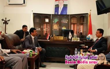 العرادة يلتقي السروري في مكتب رئيس جامعة إقليم سبأ 