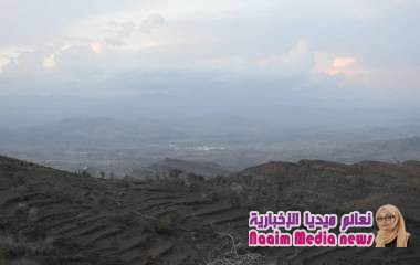 مدير عام المديرية وأركان حرب اللواء17مشاة وقائد جبهة الضباب يتفقدان مواقع الجيش الوطني في الخطوط الأمامية غرب المدينة