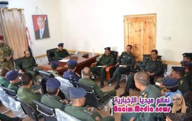 انعقاد اللقاء الدوري لقيادات شرطة محافظة تعز لمناقشة الوضع الأمني في المحافظة