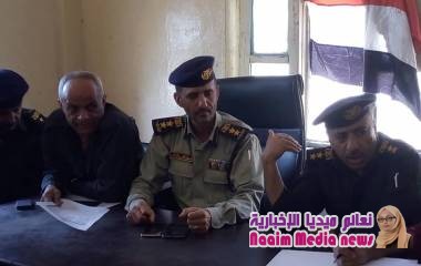 اللجنة المكلفة من إدارة شرطة تعز تختتم زياراتها الميدانية بتفقد قسم شرطة حوض الأشراف 