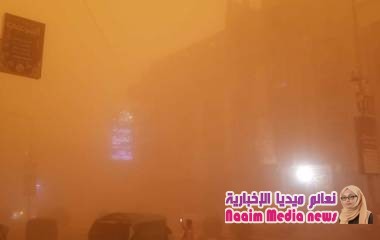 عاصفة رملية تجتاح مأرب وتتسبب في انعدام الرؤية