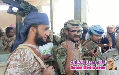 نائب قائد الحزام الأمني والتدخل السريع م/ أبين  يستلم مقر القوات الخاصة 