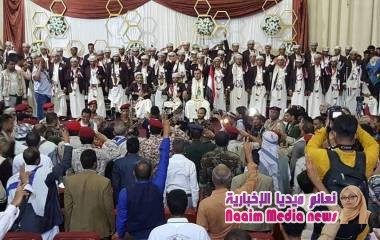 تعز : زفاف 60 عريسا من مبتوري الاقدام من أفراد الجيش الوطني