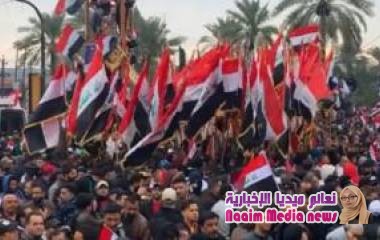 مظاهرات العراق: احتشاد الآلاف في بغداد للتظاهر ضد الوجود الأمريكي في البلاد