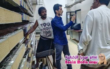 الشاجري يطلع على الأضرار التي تعرض لها سنترال خور مكسر بعد هطول الامطار وتدفق السيول