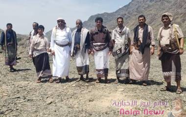 مدير بيحان يدشن العمل في المرحلة الأولى من طريق الكراع- الصعديات.