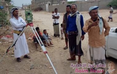 مدير نصاب يدشن المسوحات الهندسية لجولة المدينة وشارعها العام.