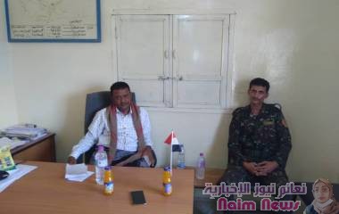 مناقشه الاوضاع الامنية بمديرية حبان شبوة.
