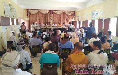 مناقشة التحضيرات للعام الدراسي بمديرية نصاب بشبوة