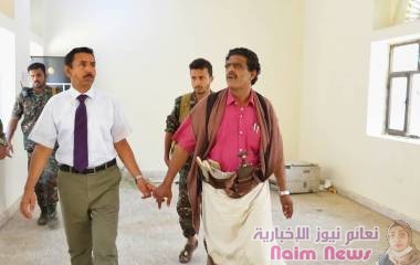 محافظ شبوة تفقد العمل في ترميم ادارة البحث ويشيد بمهنية عملها الامني