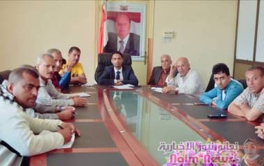 أيمن المخلافي يلتقي رؤساء فروع الاتحادات الرياضية وأندية المحافظة