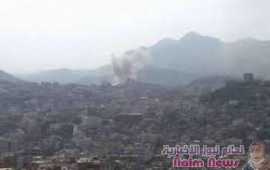قصف الاحياء السكنية شرق مدينة تعز