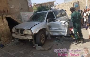  إصابة ضابط كبير بشرطة بتعز بجروح بليغة بعد استهدافه بعبوة ناسفة
