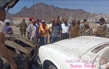 *وكيل عدن " الجعيملاني " ومدير البريقة يدشنان حملة لتنظيم محطات النقل وتحصيل الإيرادات ورفع السيارات المتهالكة بالمديرية*