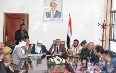 السلطة المحلية تؤكد على اهمية تعزيز التنسيق وتكامل الادوار والاداء بين الاجهزة القضائية والامنية