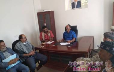 مناقشة القضايا التربوية بمديرية نصاب بشبوة .