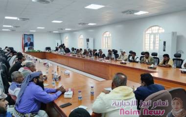 محافظ شبوة يدشن اللقاءات الموسعة لمعرفة فرص الاستثمارات في القطاعات الاساسية والخدمية بالمحافظة.