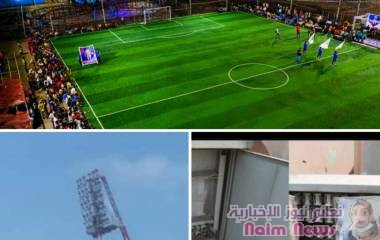 ملعب الحبيشي بلا إنارة...فضيحة والله ياجماعة...