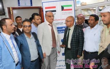 بتمويل كويتي  جمعية النجاة الخيرية وينابيع الخير الخيرية تدشنان المخيم المجاني لإزالة المياه البيضاء وزراعة العدسات في محافظة تعز ١ض
