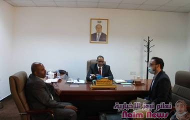 عدن /وزير الشؤون الاجتماعيه والعمل يلتقي الممثل القُطْرِي لمنظمة سمارتيان بيرس