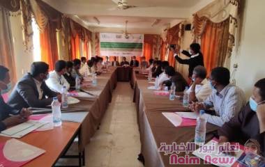 مناقشة اوضاع مكتب الصحة بشبوة 