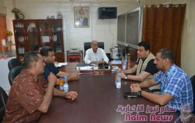 عدن .. مدير صيرة يناقش مع مدير اليونبس في عدن ولحج وأبين التعاون المشترك 