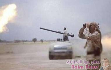 مدفعية الجيش تدك مواقع مليشيا الحوثي في القبيطة شمالي لحج