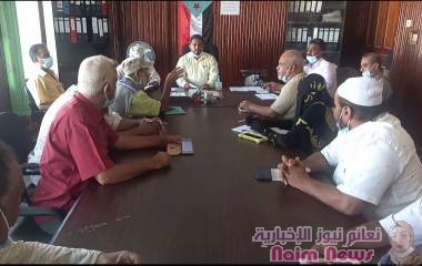 مدير عام البريقة يناقش نشاط مكتب الأشغال العامة بالمديرية*