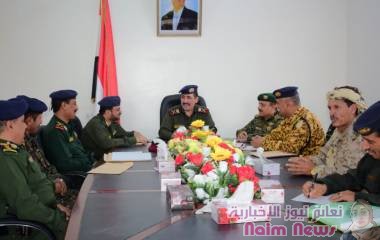 حيدان يطلع على الاوضاع الأمنية في مارب والبيضاء  