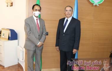 *السفير الاصبحي يلتقي مدير عام المنظمالسفيرة العربية للطيران المدني