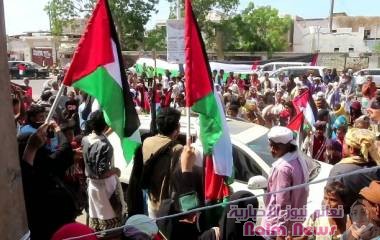 مسيرة حاشدة للاحتفال بنصرة المقاومة الفلسطينية على الكيان الصهيوني المحتل