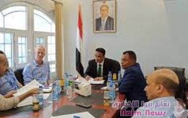 وكيل وزارة الإدارة المحلية " مشبح " يناقش الخطوات التنفيذية لمشروع تعزيز المرونة المؤسسية والاقتصادية في اليمن التابع لبرنامج الأمم المتحدة الإنمائي U N D P*